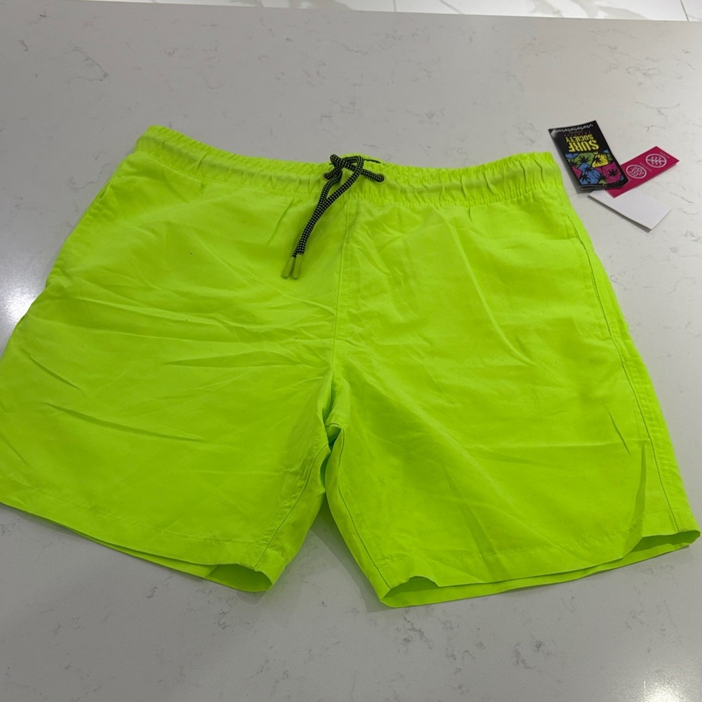 Neon Green Men's Swim Shorts